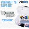 ArtBin 6890AG Small Project Box, Portable Art & Craft Organizer with Lift-Out Tray, [1] Plastic Storage Case, Clear(Small (Pack of 6))