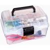 ArtBin 6890AG Small Project Box, Portable Art & Craft Organizer with Lift-Out Tray, [1] Plastic Storage Case, Clear(Small (Pack of 6))