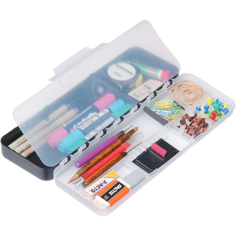 image:imageArtBin 6880AB Sketch Pac Small Art amp Craft Organizer 1 Plastic Storage Box Divided Translucent Lid