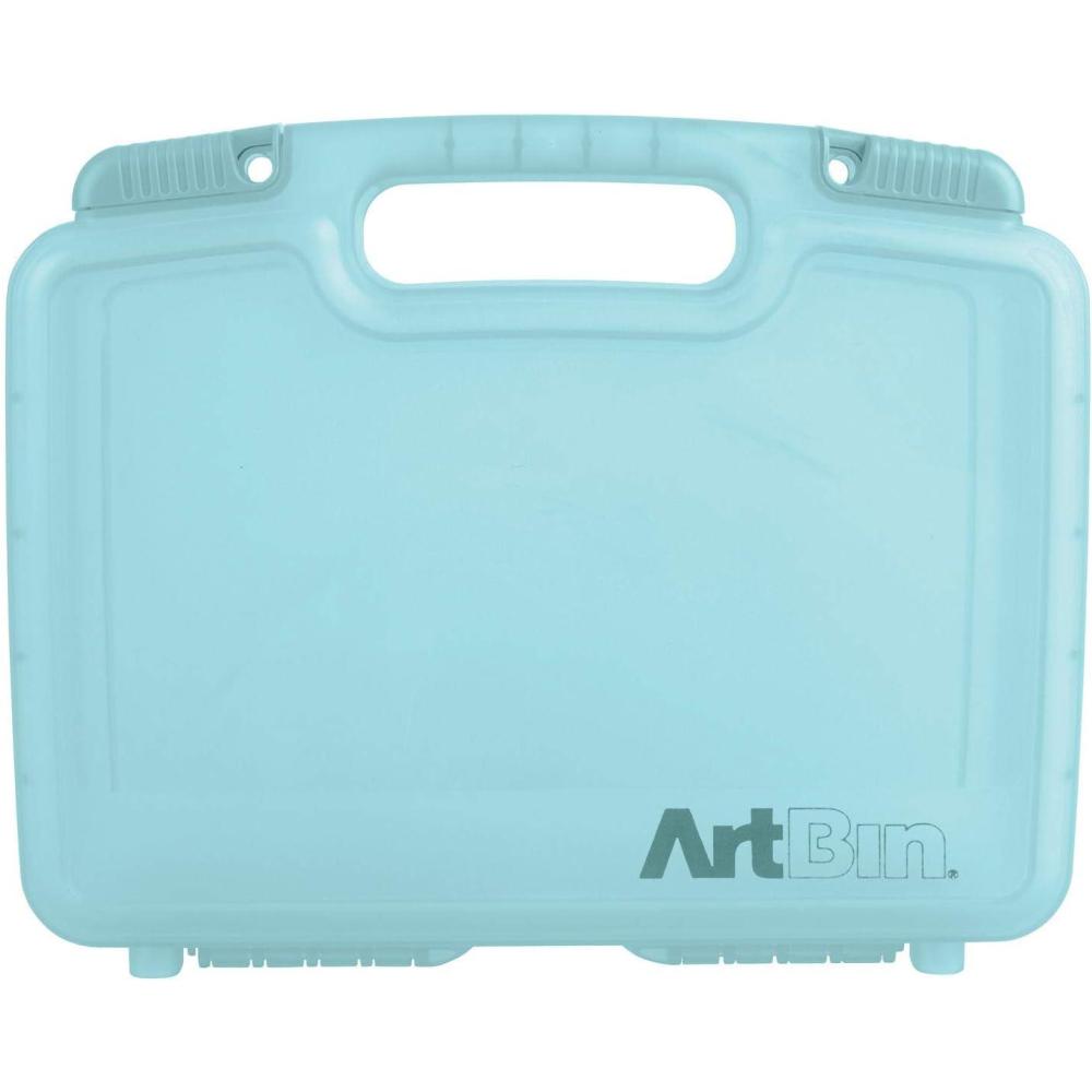image:imageArtBin 6977AA 12 inch Quick View Carrying Case Portable Art amp Craft Organizer with Handle 1 Plastic Storage Case Aqua