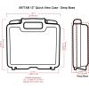 ArtBin 6977AA 12 inch Quick View Carrying Case, Portable Art & Craft Organizer with Handle, [1] Plastic Storage Case, Aqua
