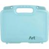 ArtBin 6977AA 12 inch Quick View Carrying Case, Portable Art & Craft Organizer with Handle, [1] Plastic Storage Case, Aqua