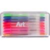 ArtBin 6902AG Slim Line Pen & Pencil Box, Small Art & Craft Organizer, [1] Plastic Storage Case, Translucent(1 Count (Pack of 2))